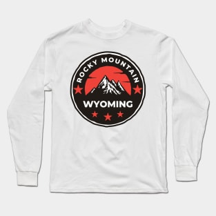 Rocky Mountain Wyoming - Travel Long Sleeve T-Shirt